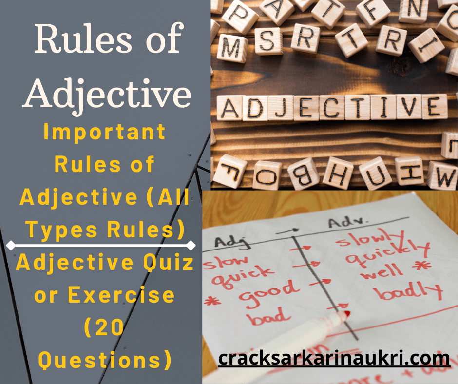 Rules of Adjective