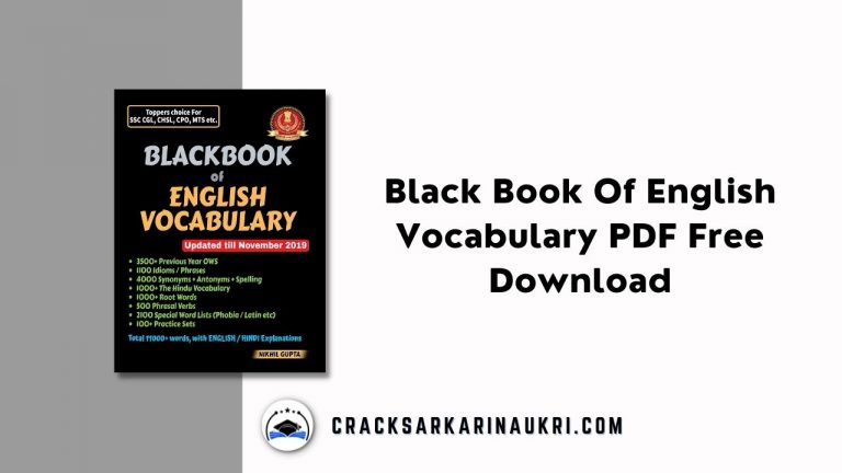Black Book Of English Vocabulary PDF Free Download
