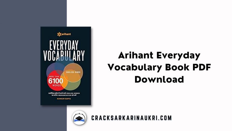Arihant Everyday Vocabulary Book PDF