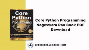 Core Python Programming Nageswara Rao Book PDF Download