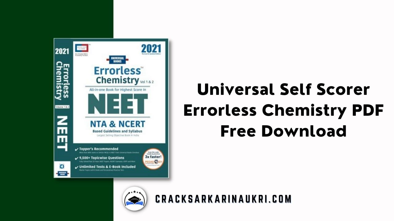 Universal Self Scorer Errorless Chemistry PDF Free Download
