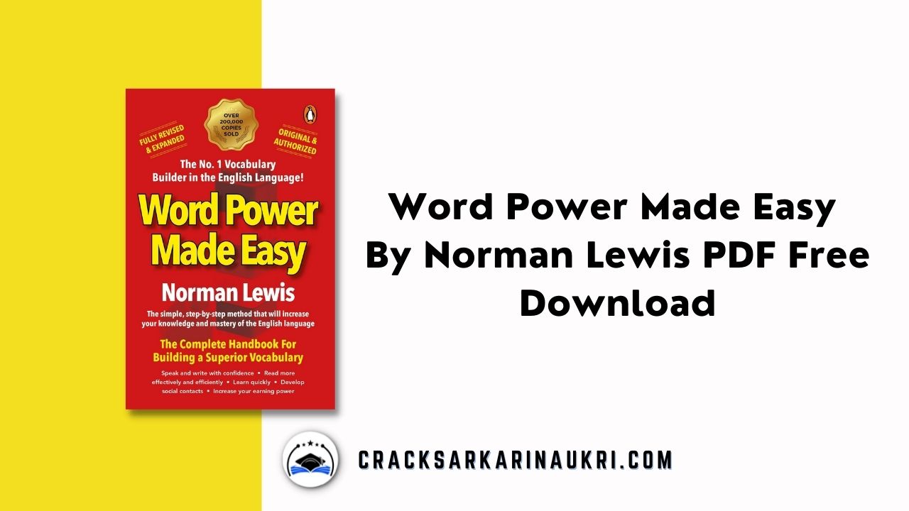 Word Power Made Easy By Norman Lewis PDF Free Download