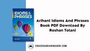 Arihant Idioms And Phrases Book PDF Download By Roshan Tolani