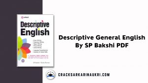 Descriptive General English By SP Bakshi PDF Free Download