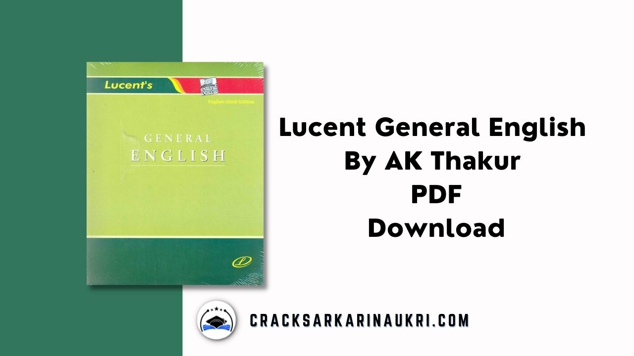 Lucent General English By AK Thakur PDF Download