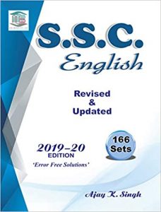 SSC English by A K Singh Download PDF MB Publication