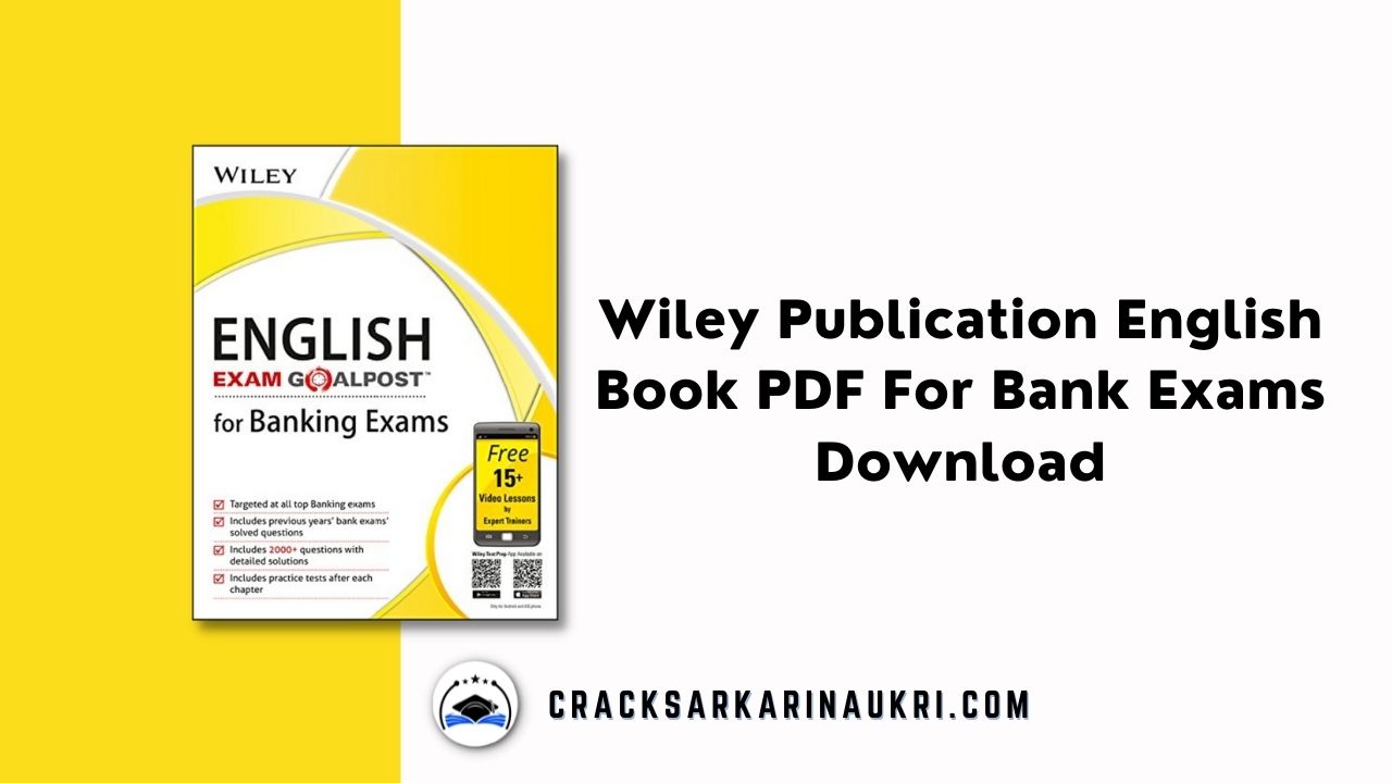 Wiley Publication English Book PDF For Bank Exams Download