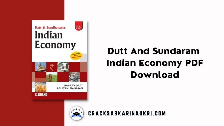 Dutt And Sundaram Indian Economy PDF Download