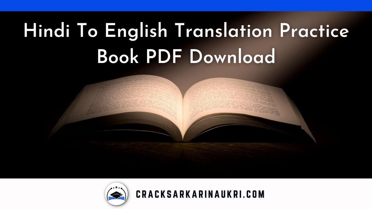 Hindi To English Translation Practice Book PDF Free Download