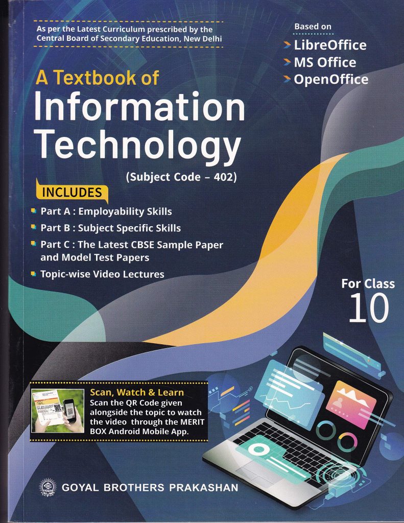 Information Technology Code 402 Class 10 Book PDF 