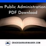 Vajiram Public Administration Notes PDF Free Download