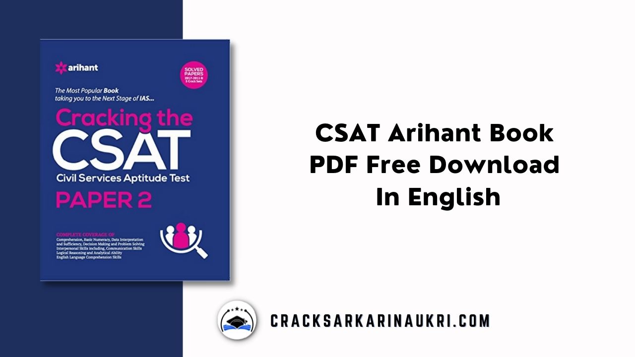 CSAT Arihant Book PDF Free Download In English