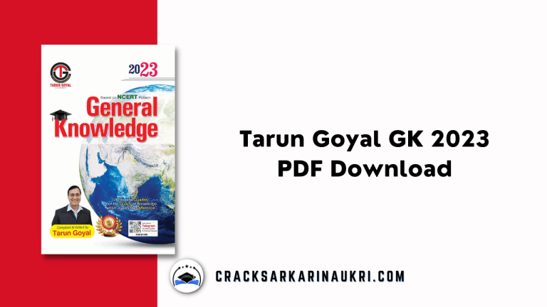 Tarun Goyal GK 2023 PDF Download