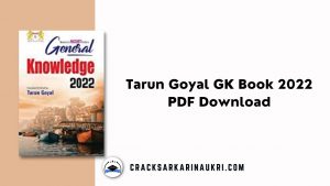 Tarun Goyal GK Book 2022 PDF Download