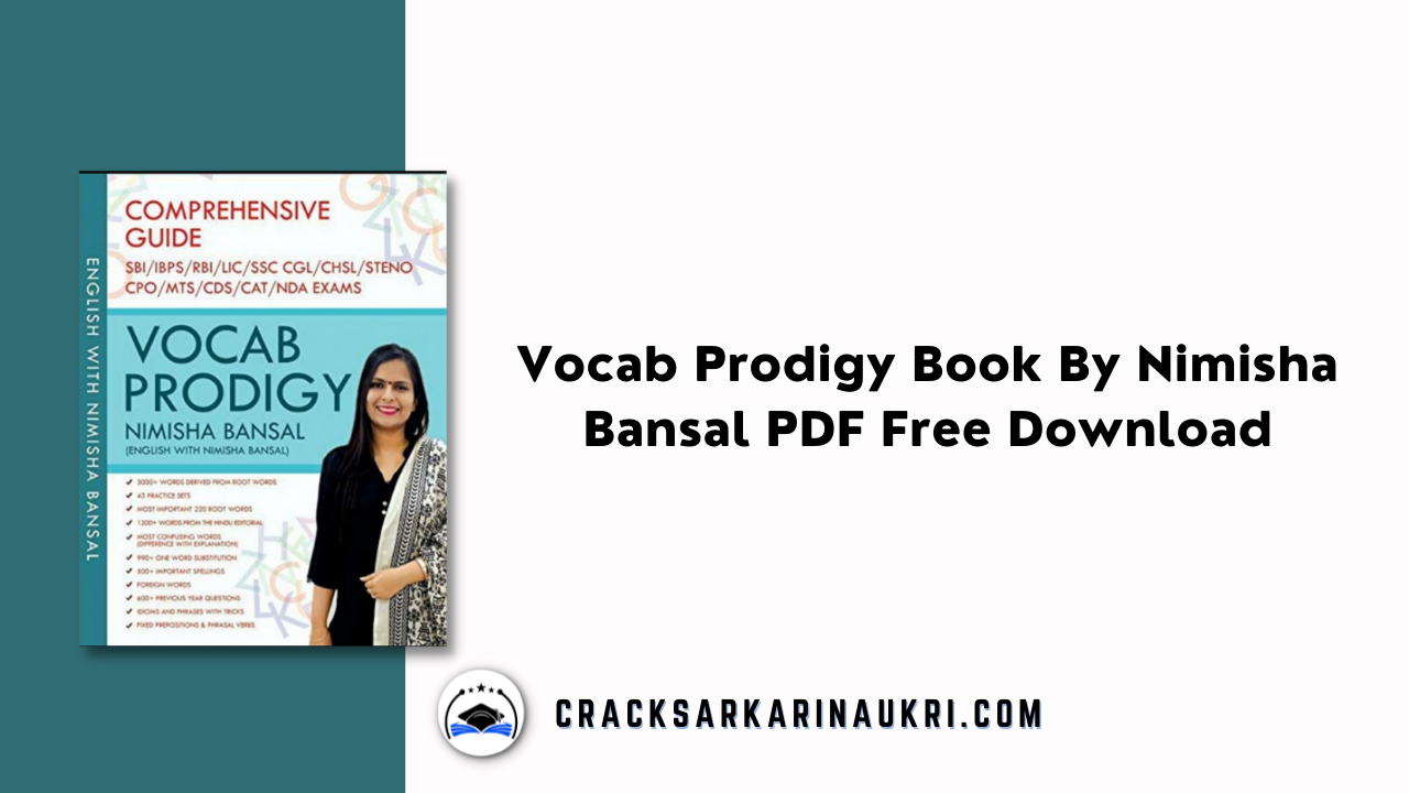Vocab Prodigy Book By Nimisha Bansal PDF Free Download