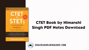 CTET Book by Himanshi Singh PDF Notes Download
