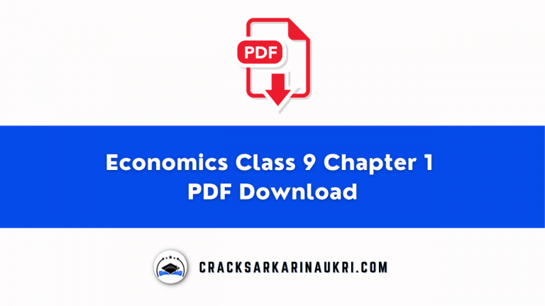 Economics Class 9 Chapter 1 PDF Download