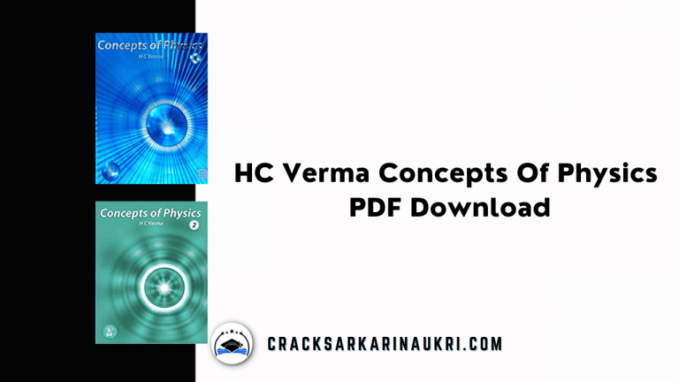HC Verma Concepts Of Physics PDF (Volume 1 and Volume 2)