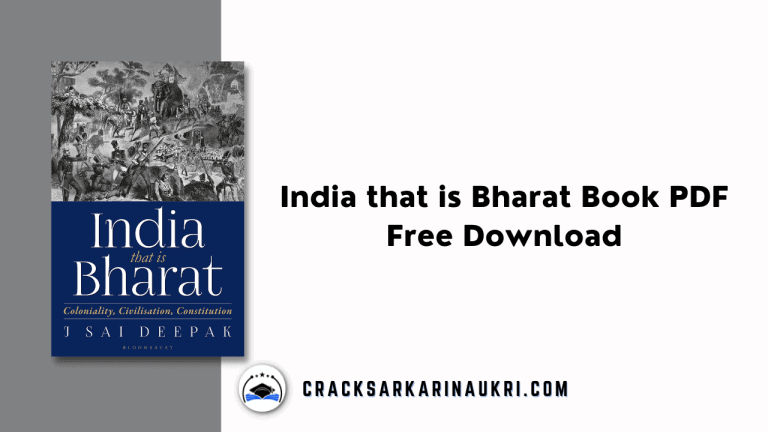 India that is Bharat Book PDF Free Download