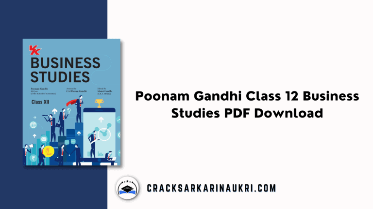 Poonam Gandhi Class 12 Business Studies PDF Download