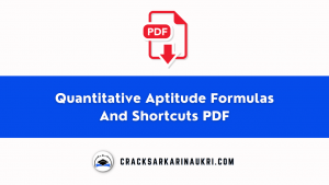Quantitative Aptitude Formulas And Shortcuts PDF Download