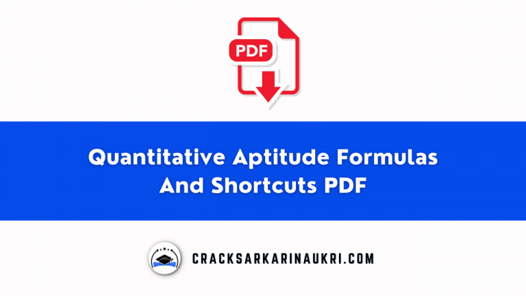 Quantitative Aptitude Formulas And Shortcuts PDF Download