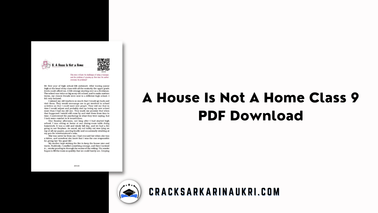 A House Is Not A Home Class 9 PDF Download