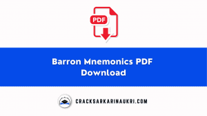 Barron Mnemonics PDF Download