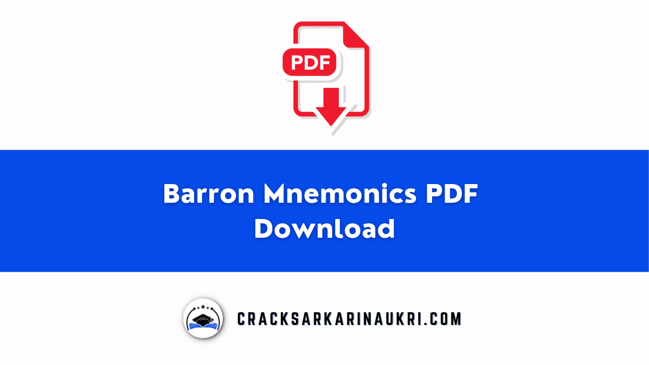 Barron Mnemonics PDF Download