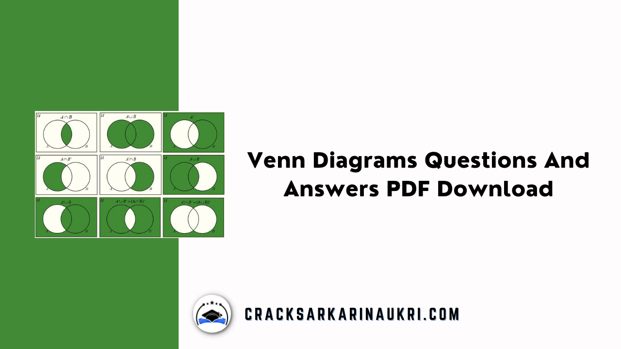 Venn Diagrams Questions And Answers PDF Download