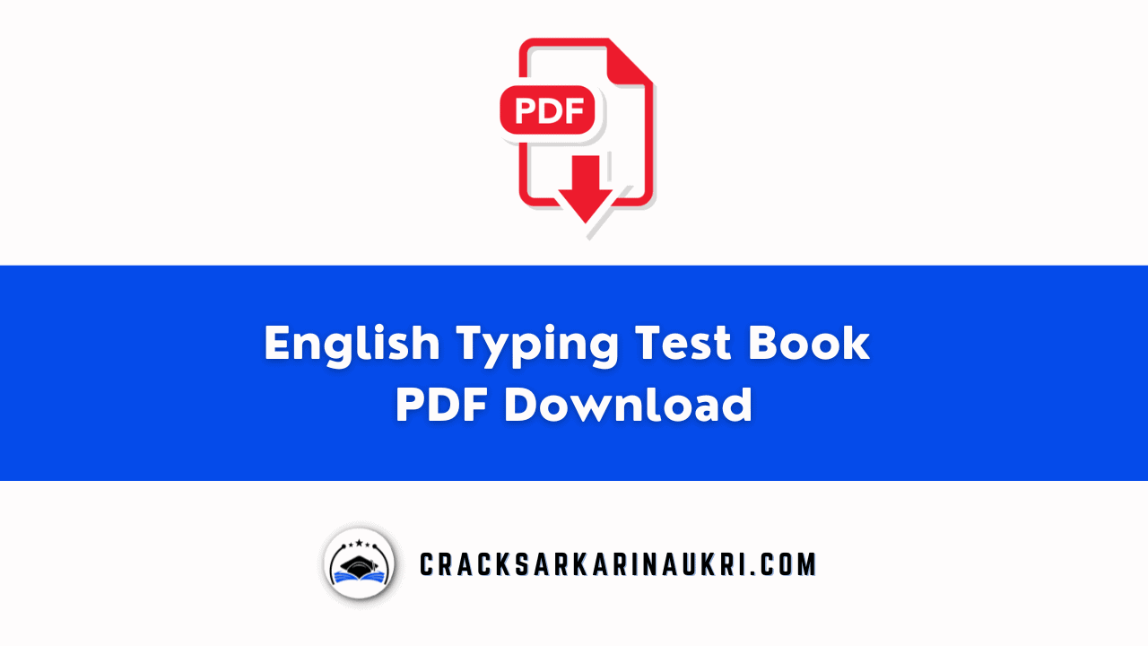 English Typing Test Book PDF Download