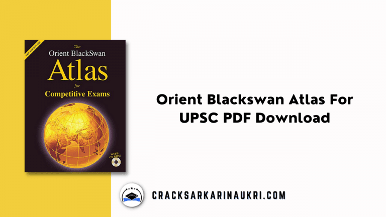 Orient Blackswan Atlas For UPSC PDF Download