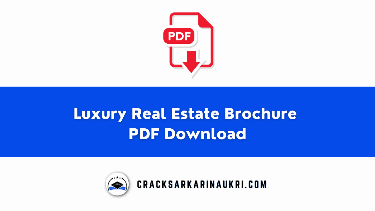 Luxury Real Estate Brochure PDF Download