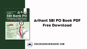Arihant SBI PO Book PDF Free Download