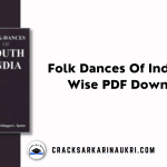 Folk Dances Of India State Wise PDF Download