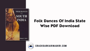 Folk Dances Of India State Wise PDF Download