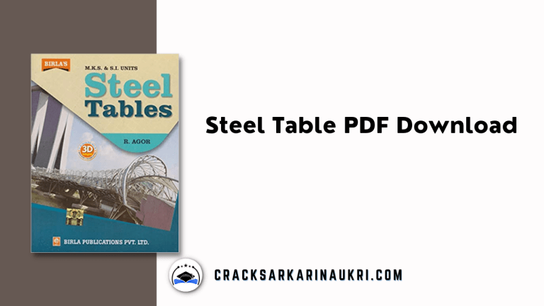 Steel Table PDF Download